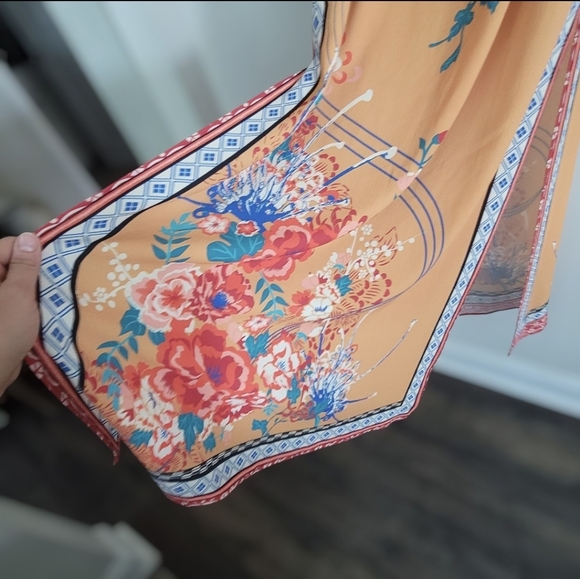 Flying Tomato Off The Shoulder Floral Boho Maxi Dress, Sz S - Picture 5 of 6